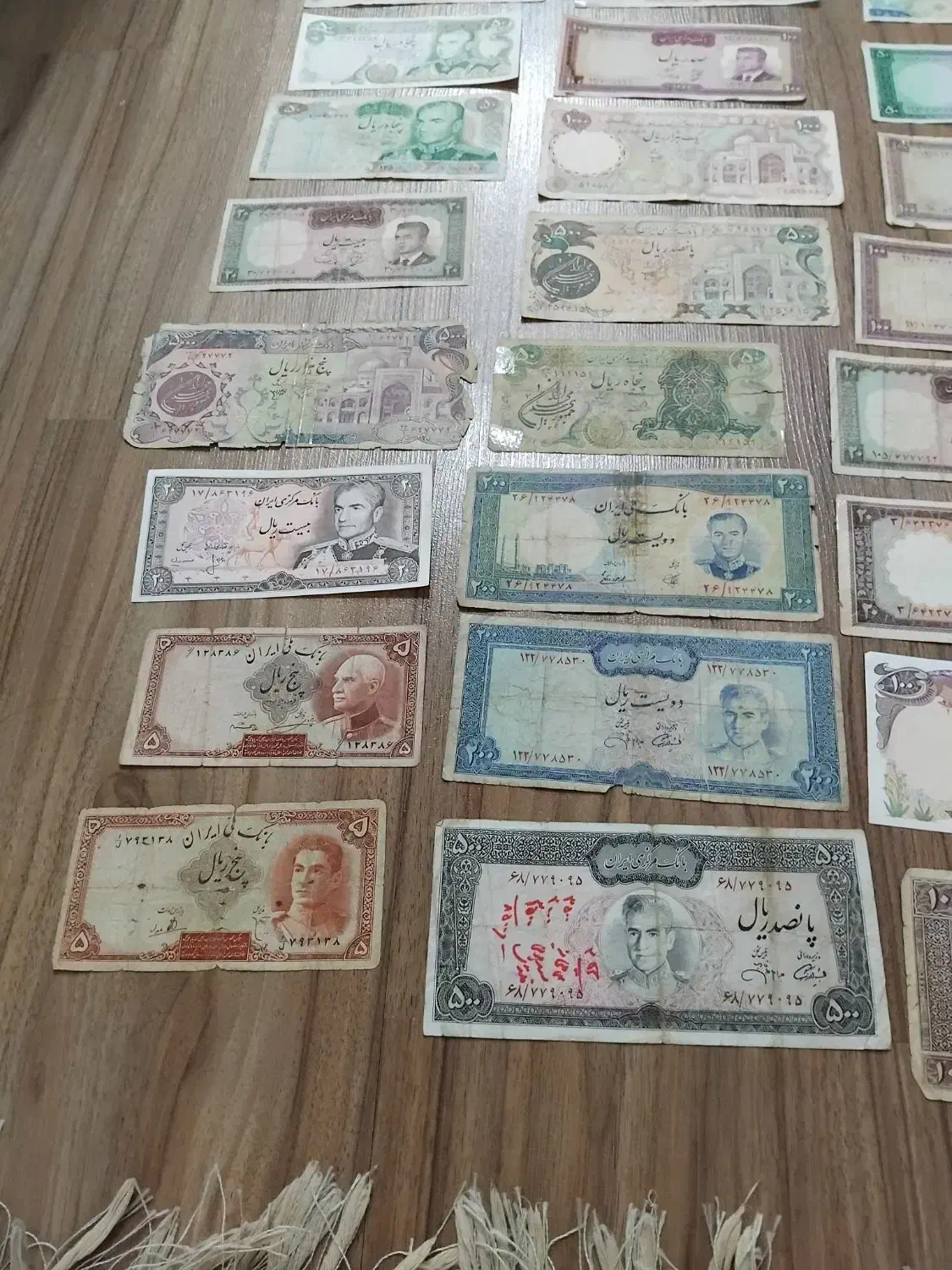 کلکسیون اسکناس شاه بدون تکرار و ۵ بسته اسکناس|کلکسیون سکه، تمبر، اسکناس|ارومیه, |دیوار