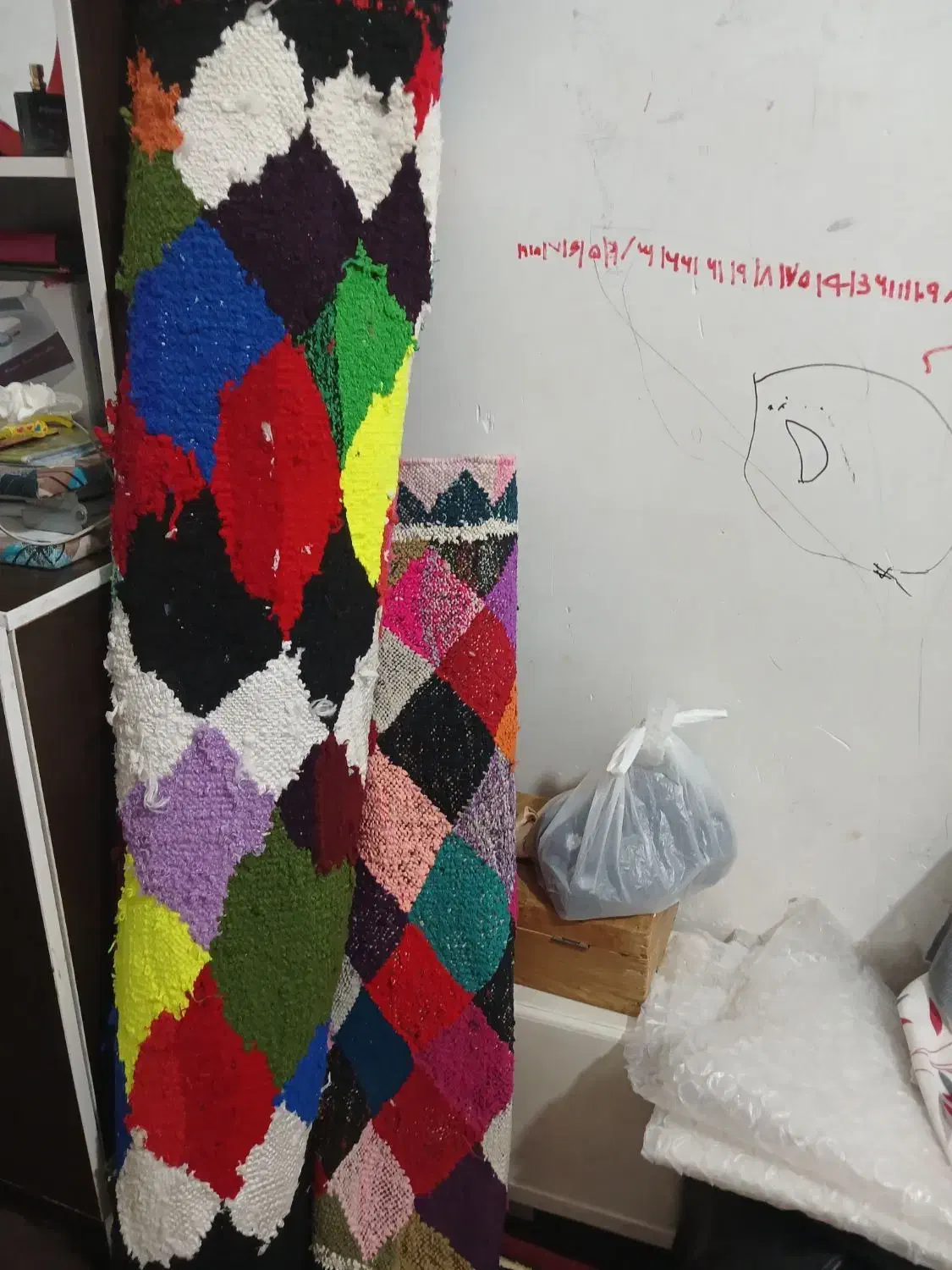 گلیم دست بافت|گلیم، جاجیم، گبه|مسجد سلیمان, |دیوار