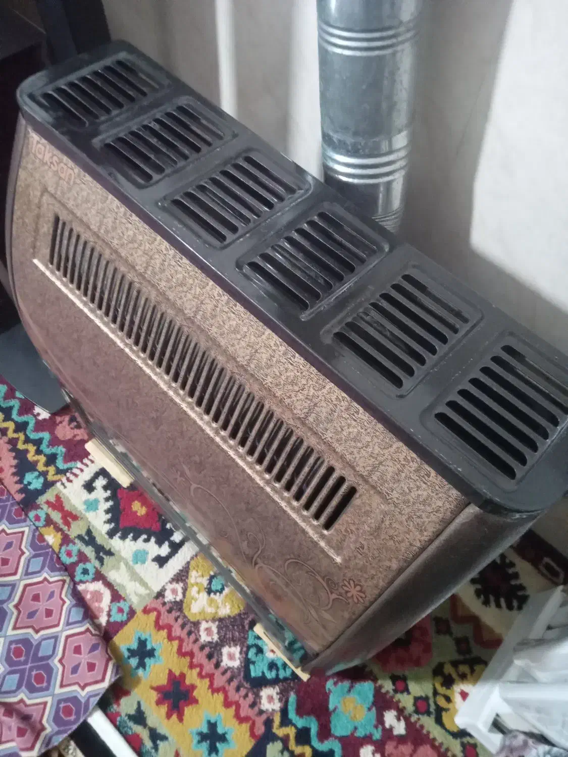 بخاری گازی درحد نو.نردبان آهنی|بخاری، هیتر، شومینه|مشکیندشت, |دیوار