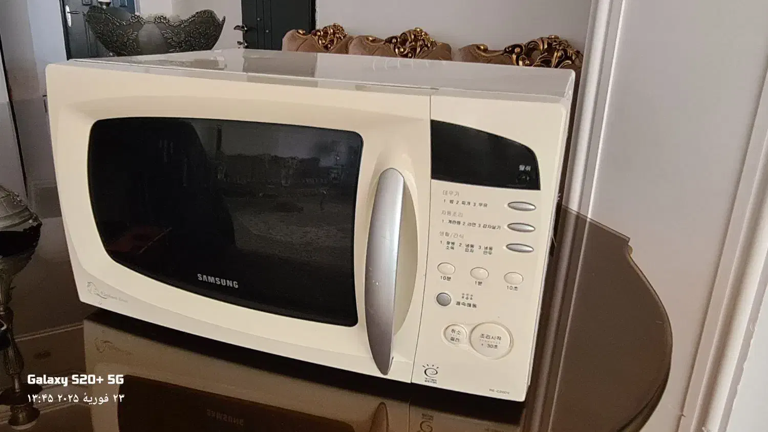 ماکروفر سامسونگ اصل کره ای سفید|اجاق گاز و لوازم برقی پخت‌وپز|مهاباد (آذربایجان غربی), |دیوار