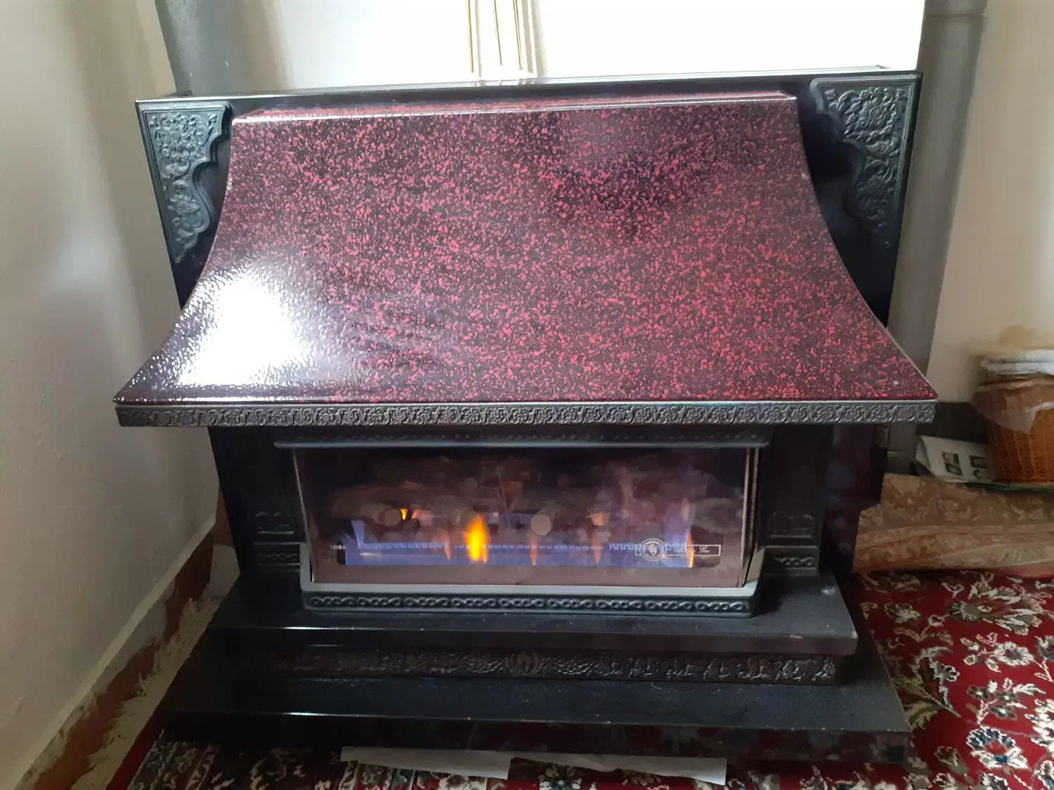 شومینه مهیا گاز دانه اناری .دیگ چدنی ۲۴ هزار|بخاری، هیتر، شومینه|بندر انزلی, ساحل قو|دیوار