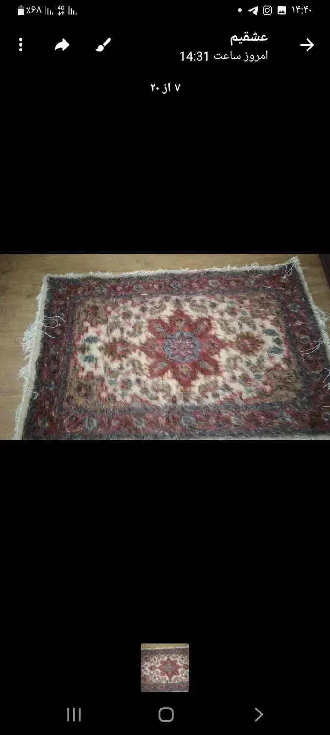 فرش دستباف مسند وذرین|فرش|اردبیل, |دیوار