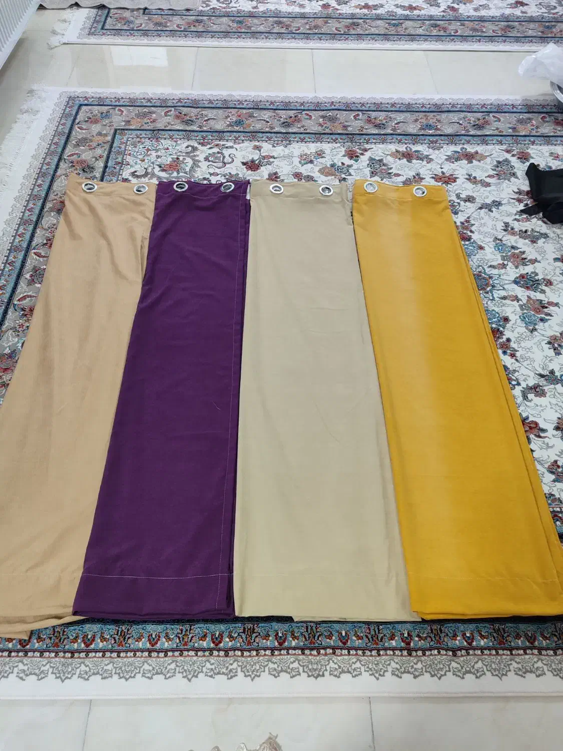 پرده میکرو شیک و اسپرت همراه با چوب پرده و سرب نو|پرده، رانر، رومیزی|بروجرد, |دیوار