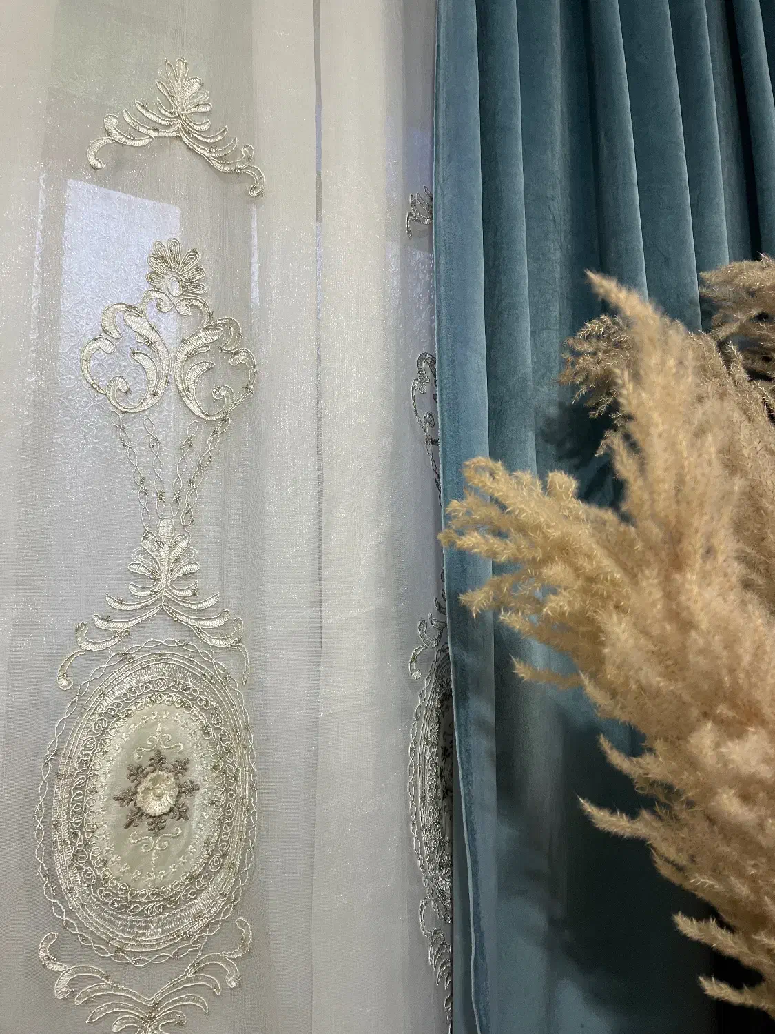 پرده|پرده، رانر، رومیزی|قم, شهرک امام حسین|دیوار