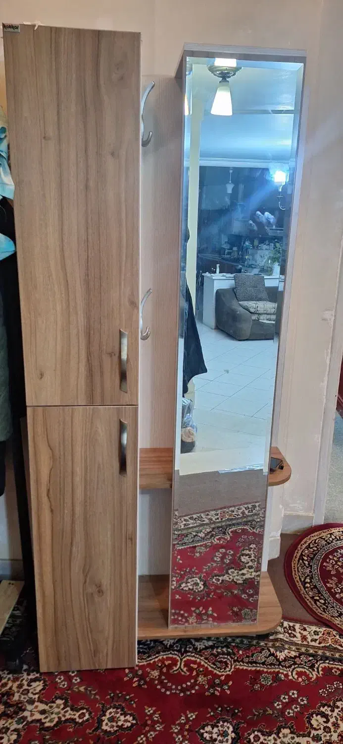 جا کفشی اینه دار  ام دی اف|جاکفشی، کمد، دراور|شیراز, کوی وحدت|دیوار