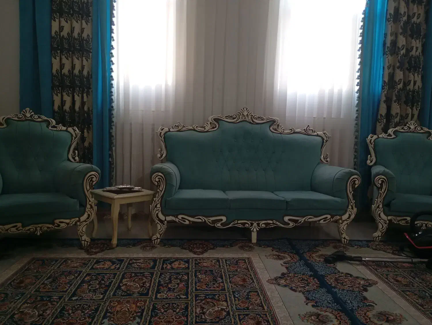 استیل مبل7نفری با میز عسلی|مبلمان خانگی و میز عسلی|کهریزک, |دیوار