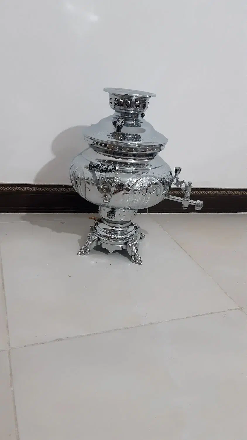 سماور گازی زرنوش مدل سنتی قلم کار|سماور، چای‌ساز، قهوه‌ساز|لنگرود, |دیوار