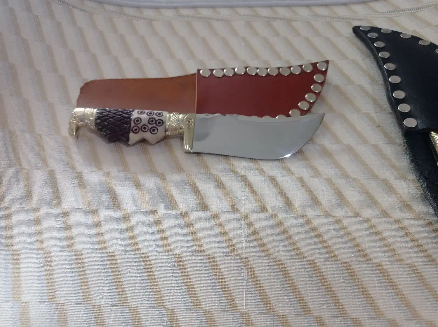 چاقو ترکمنی 24سانتی 20سانتی|کوهنوردی و کمپینگ|گنبد کاووس, |دیوار