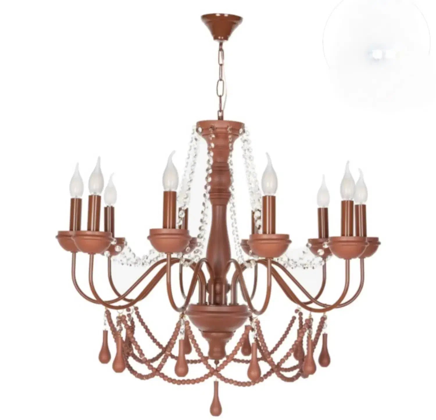 لوستر جذاب فلزچوب|لوستر و چراغ آویز|چهاردانگه (تهران), |دیوار