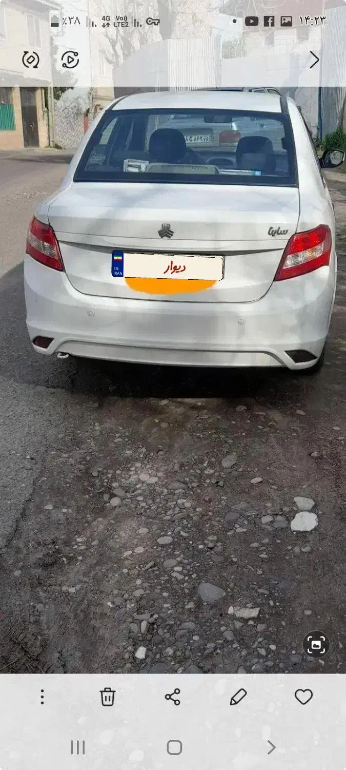 ساینا۹۶بی رنگ|خودرو سواری و وانت|کیاشهر, |دیوار