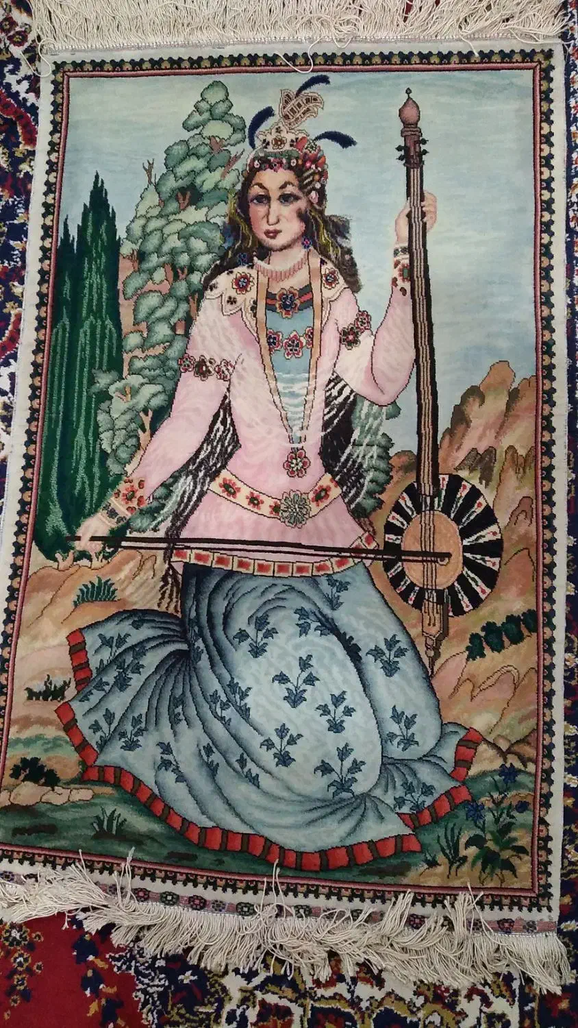 تابلو فرش دستباف دختر|تابلو فرش|شهرکرد, |دیوار