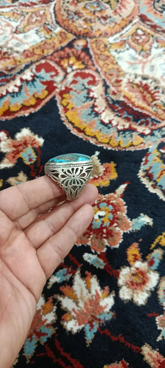 انگشتر نقره حدودا 40گرم کلکسیونی قول پیکر|جواهرات|الیگودرز, |دیوار