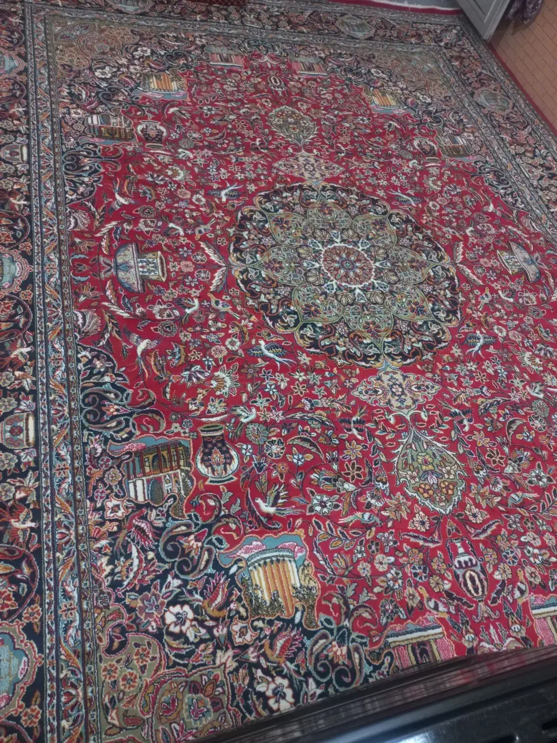 فرش|فرش|سراب, |دیوار