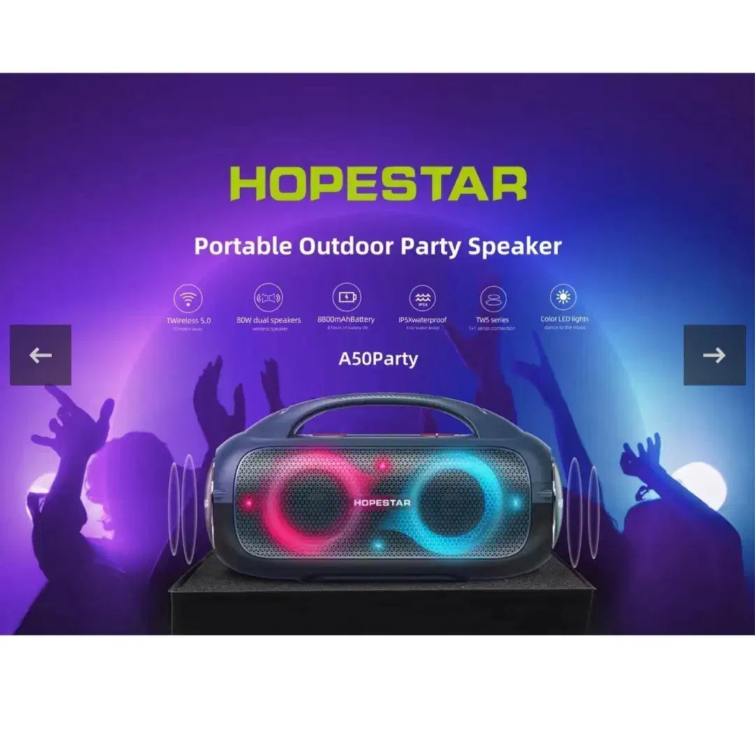 اسپیکر هوپ استار A50 party|پخش‌کننده همراه|مشهد, الهیه|دیوار