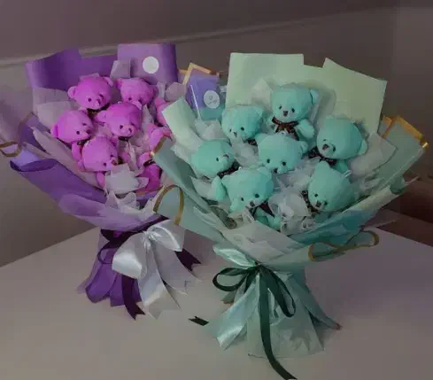 دسته گل و باکس عروسکی|گل مصنوعی|شیراز, گل سرخ|دیوار