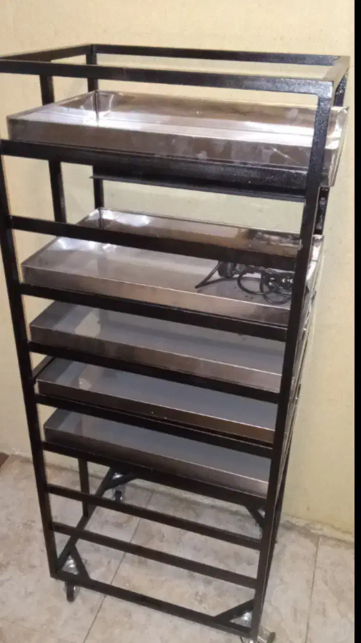 ترولی هشت طبقه|کتابخانه، شلف، قفسه‌های دیواری|کرمان, |دیوار