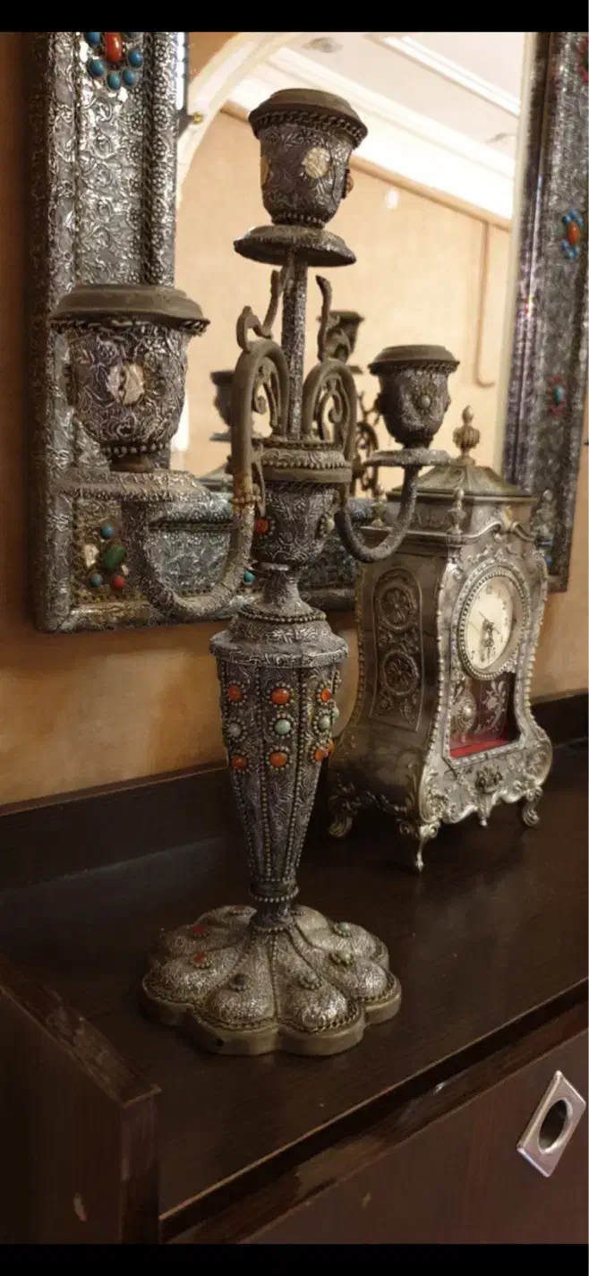 آیینه و شمعدان|آینه|گرگان, |دیوار