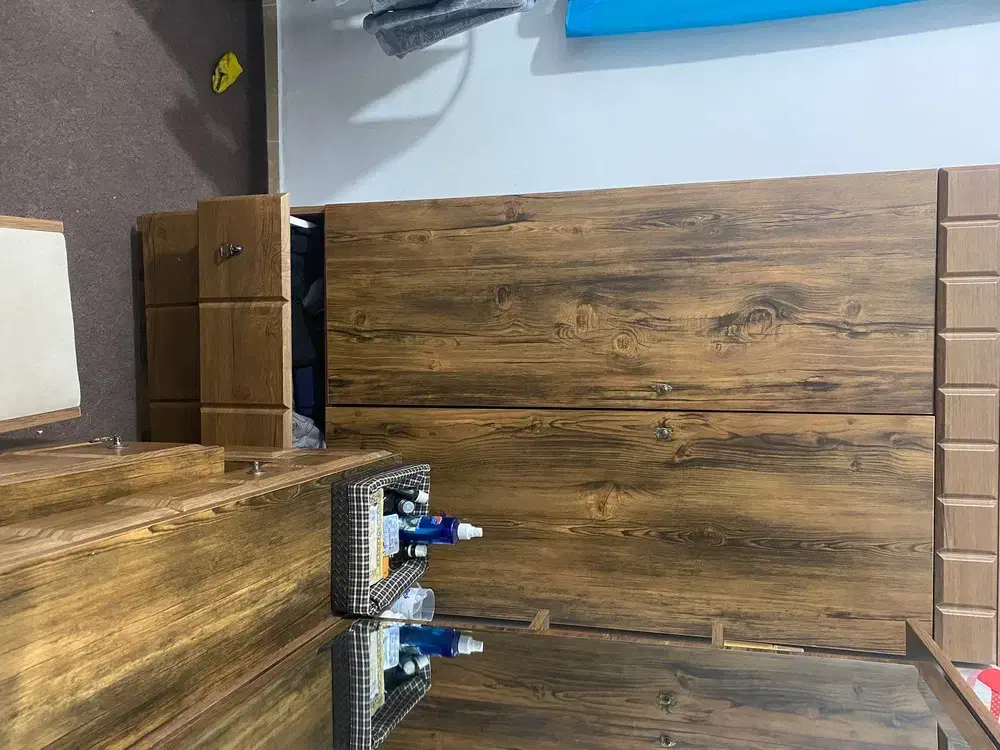 تخت خواب وکیوم جنس خوب|تخت و سرویس خواب|ساوه, |دیوار