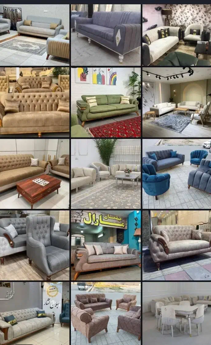 مبل نگین * کلاسیک و اسپرت * سلطنتی * شیک|مبلمان خانگی و میز عسلی|یاسوج, |دیوار