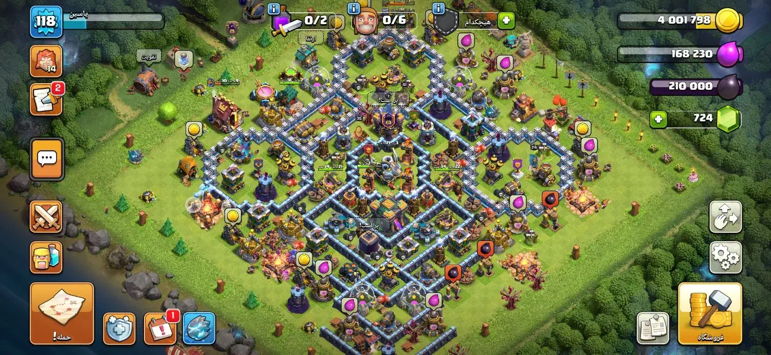 اکانت فروش اکانت کلش لول 120تان14عالی|کنسول، بازی ویدئویی و آنلاین|شیراز, فضل‌آباد|دیوار