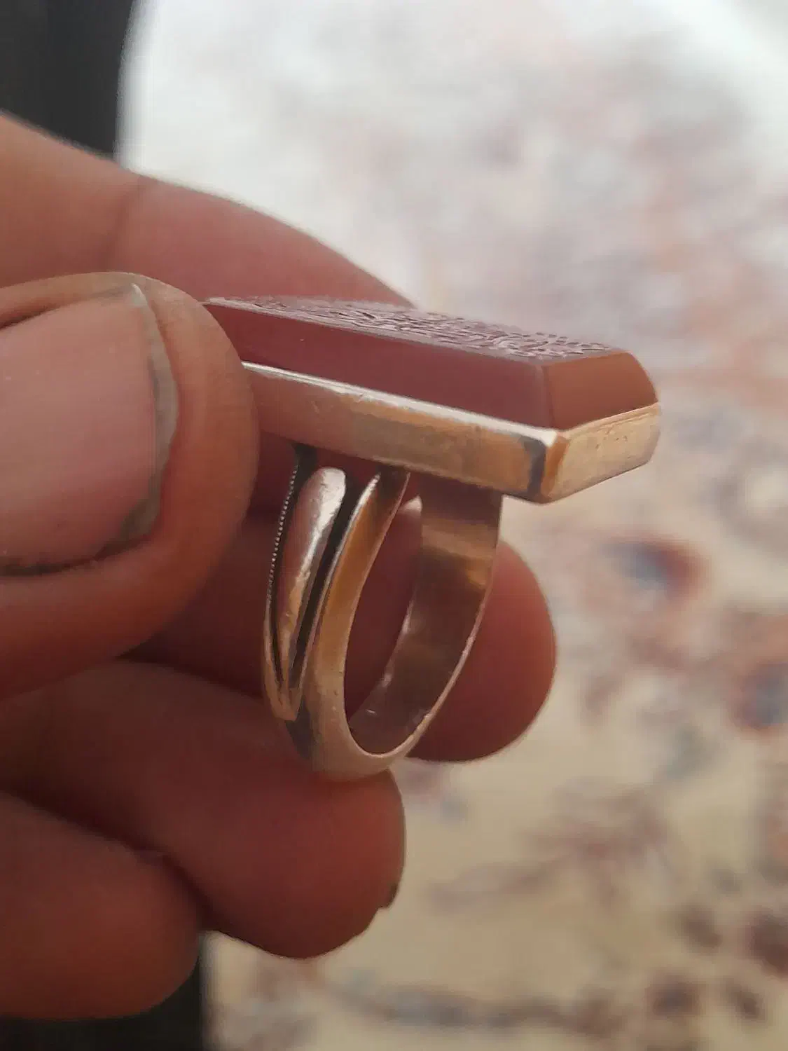 انگشتر خط استاد دکتر مدنی|جواهرات|خرم‌آباد, |دیوار