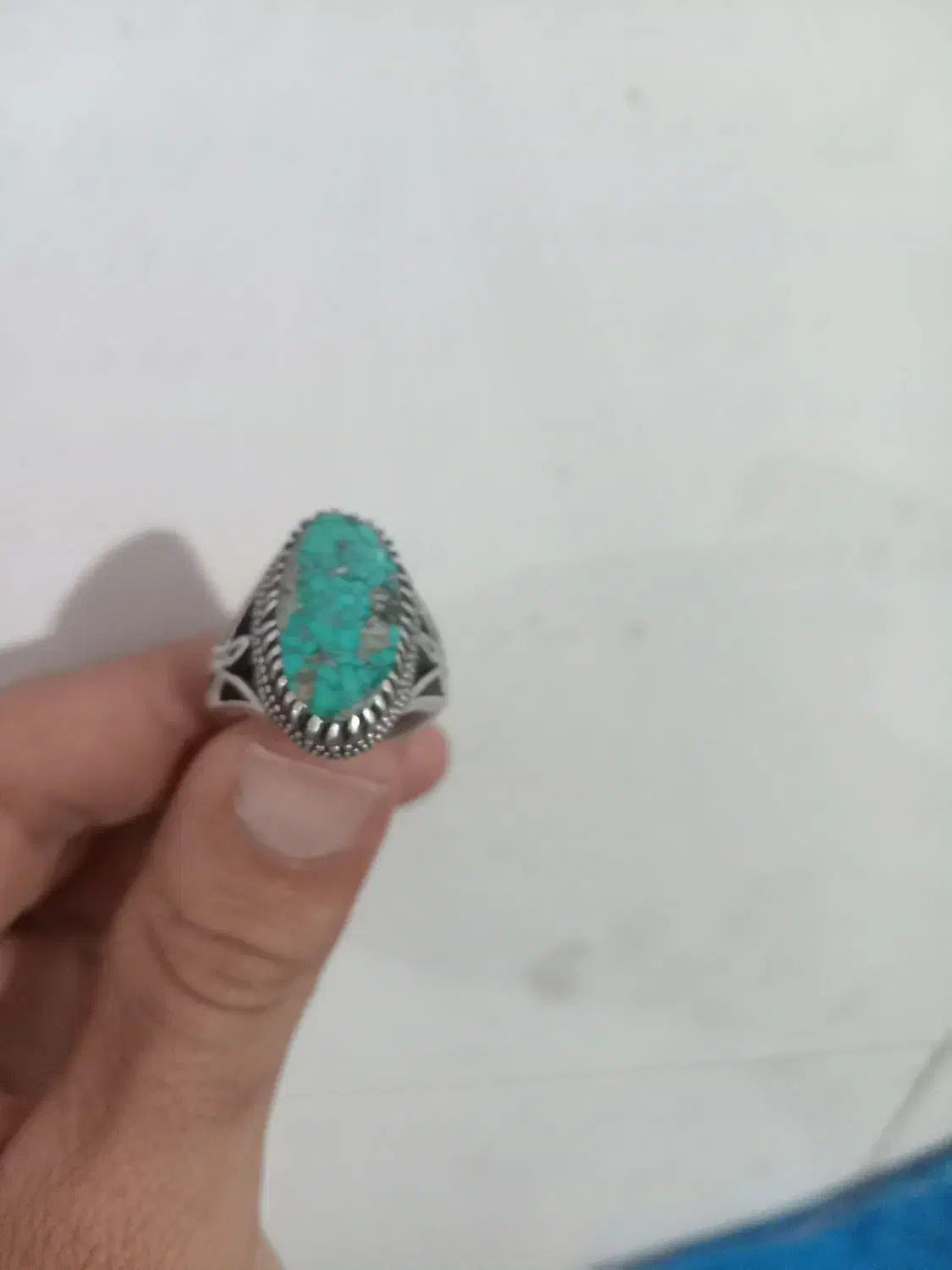 انگشتر فیروزه نیشابور آبی|جواهرات|چادگان, |دیوار