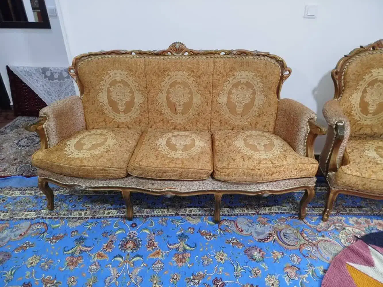 مبل ۹ نفره سالم وتمیز|مبلمان خانگی و میز عسلی|ساری, |دیوار