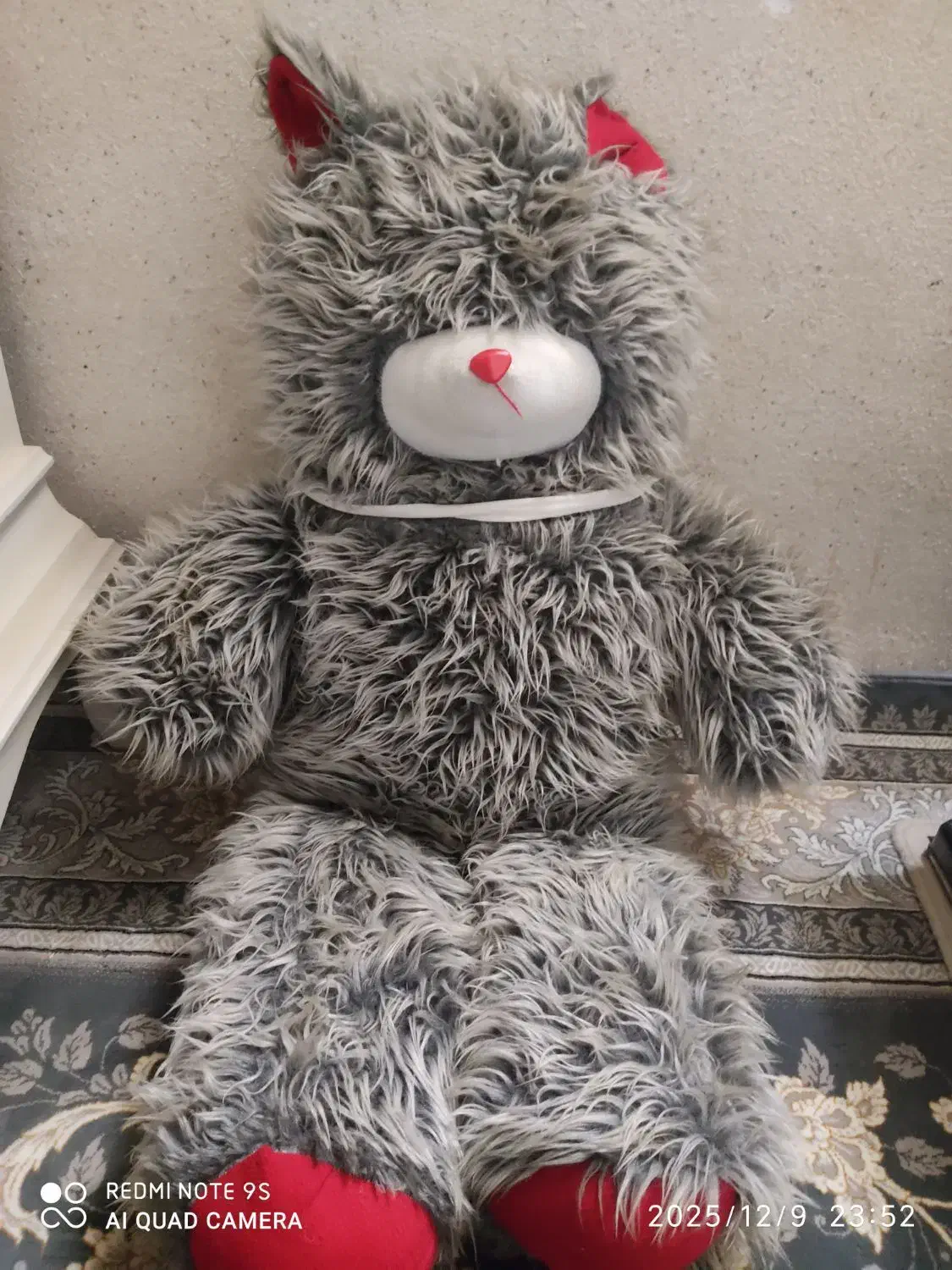 خرس بزرگ طوسی رنگ|اسباب‌بازی بچه|مشهد, کوی دروی|دیوار