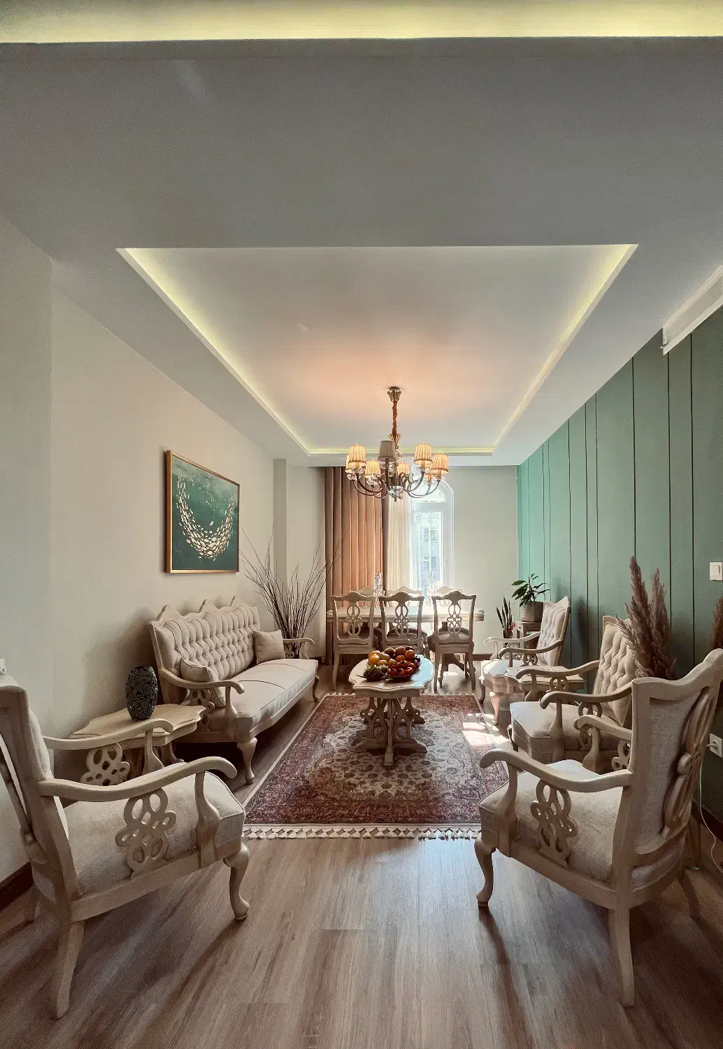 فروش بدلیل مهاجرت|مبلمان خانگی و میز عسلی|تهران, صادقیه|دیوار