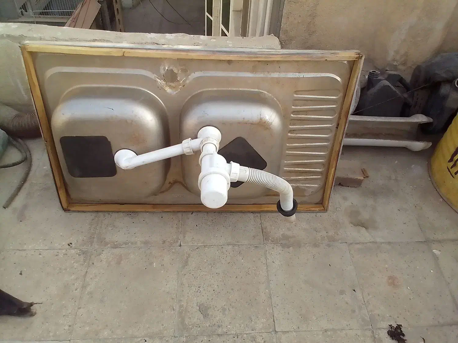 سینک دوقلو یاس استیل|آبچکان و نظمدهنده ظروف|تهران, سلسبیل شمالی|دیوار