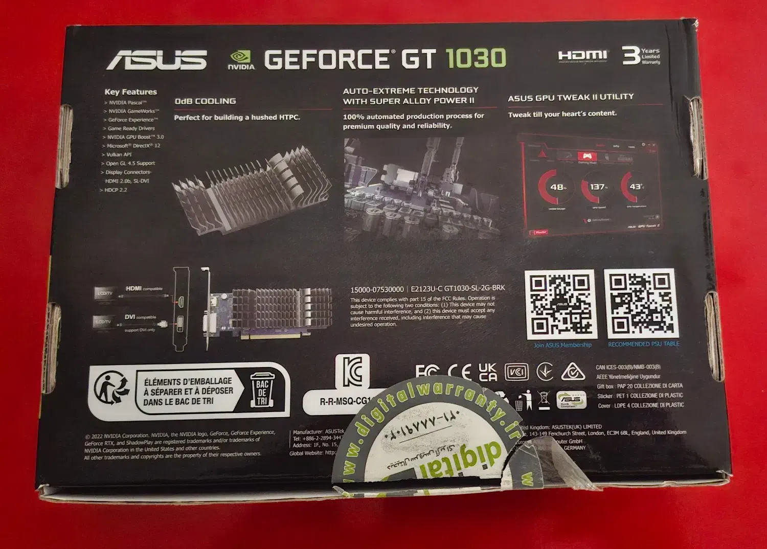 کارت گرافیک  GT 1030 GDDR5 2GB|قطعات و لوازم جانبی رایانه|یزد, |دیوار
