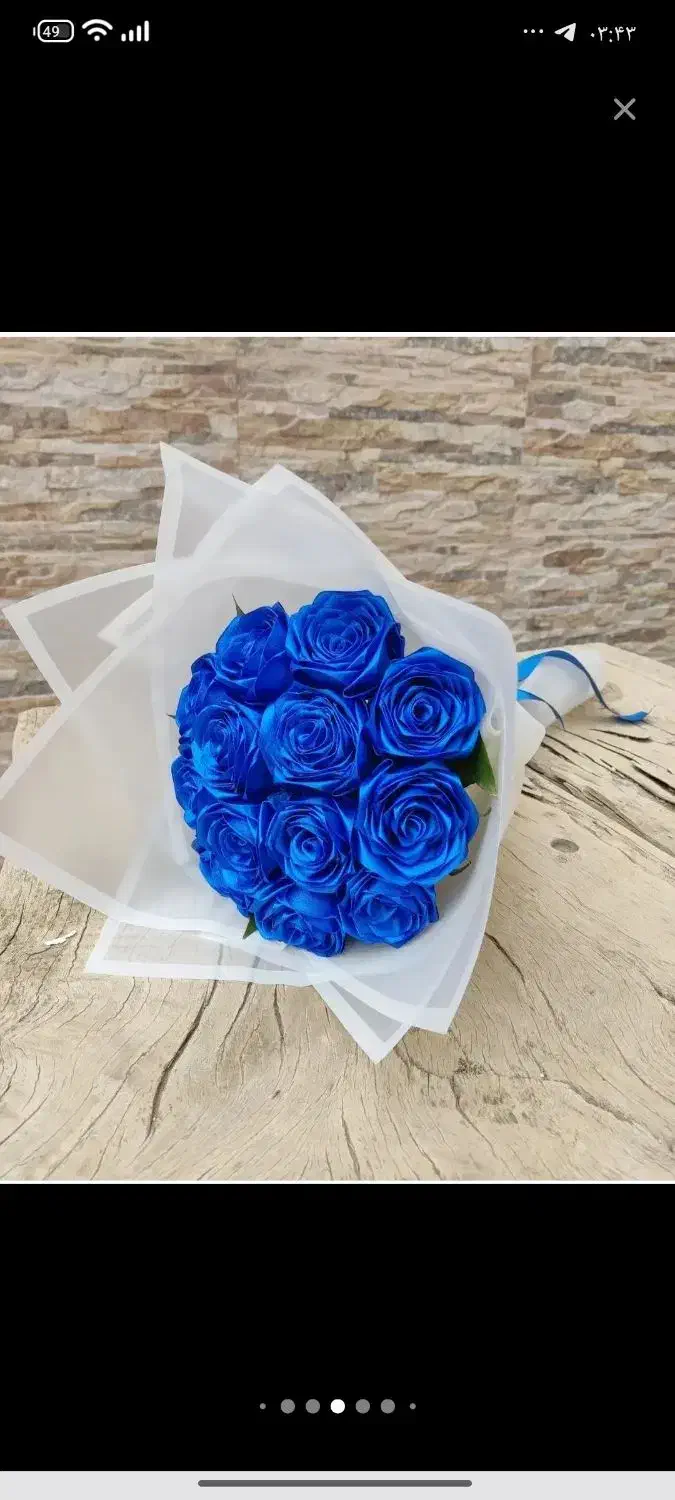 دسته گل روبانی|گل مصنوعی|میانه, |دیوار