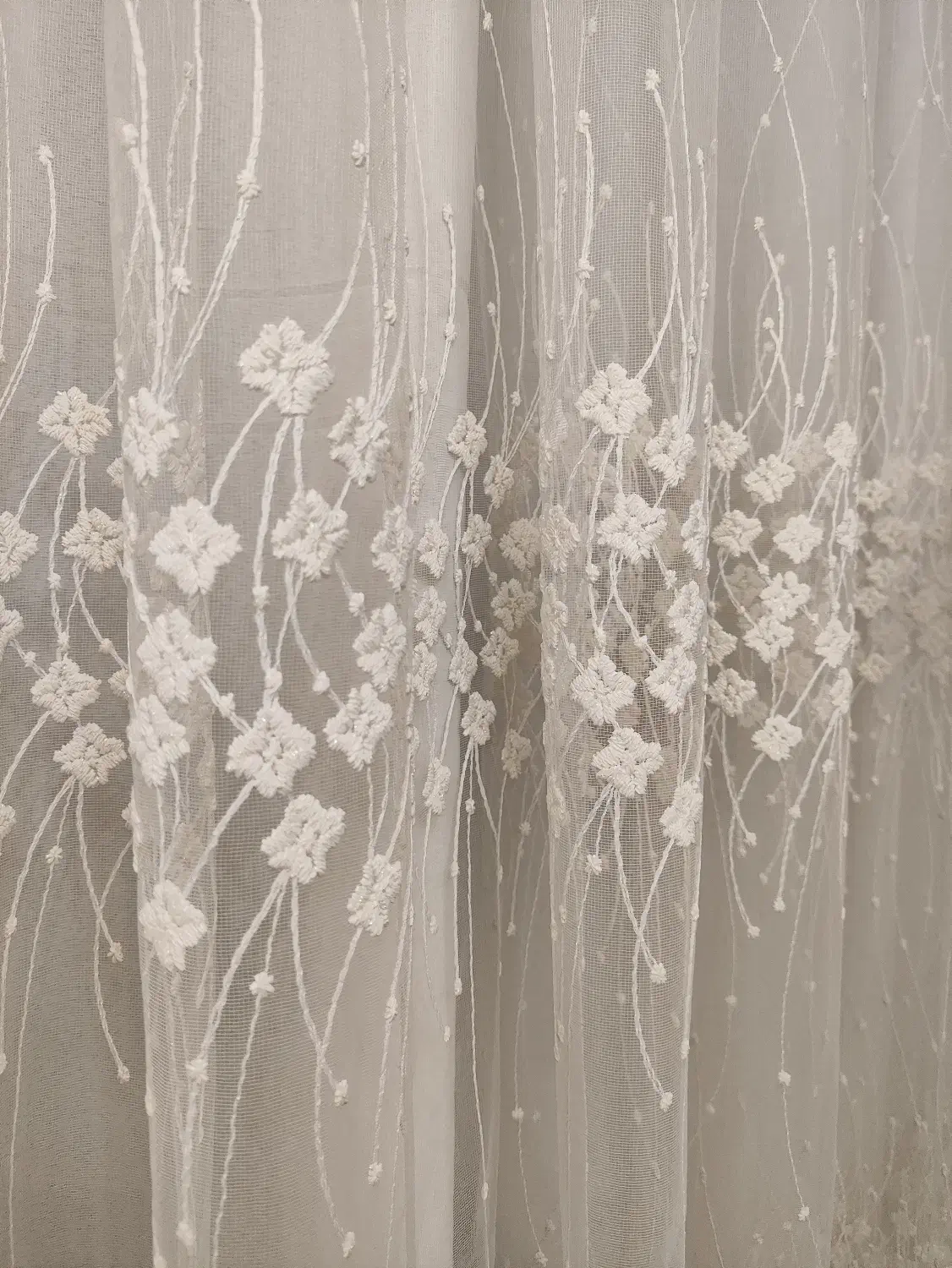 پرده تور خامه دوزی|پرده، رانر، رومیزی|تهران, شهرک استقلال|دیوار