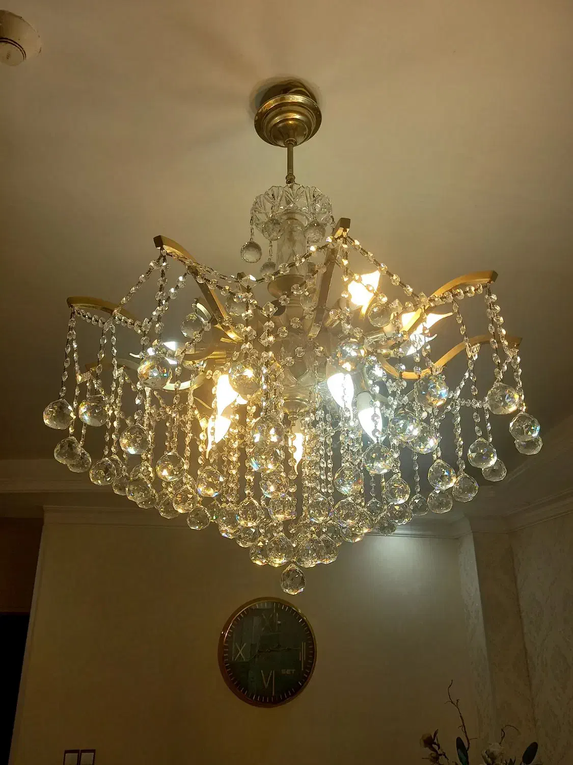 لوستر  سه تیکه|لوستر و چراغ آویز|اهواز, سپیدار|دیوار