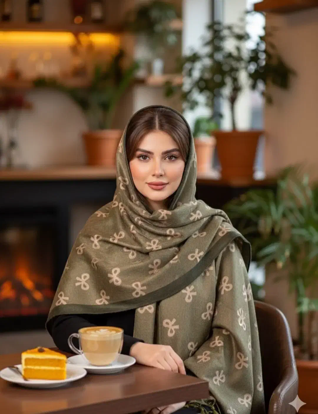 شال مخمل موهر  طرح دار|لباس|گناباد, |دیوار