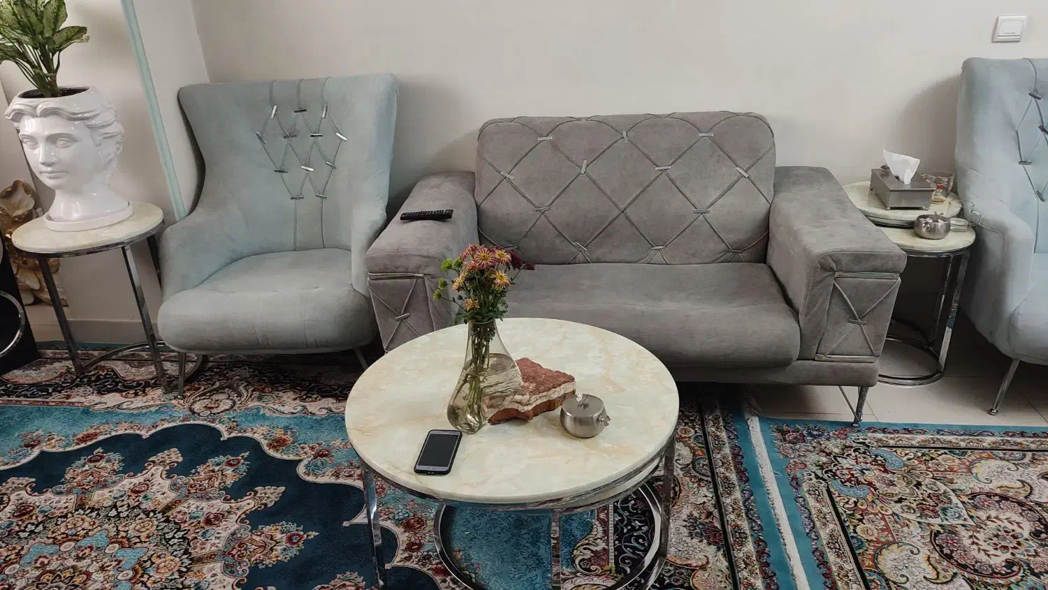 مبل هفت نفره|مبلمان خانگی و میز عسلی|قرچک, دانشگاه پیام نور قرچک|دیوار