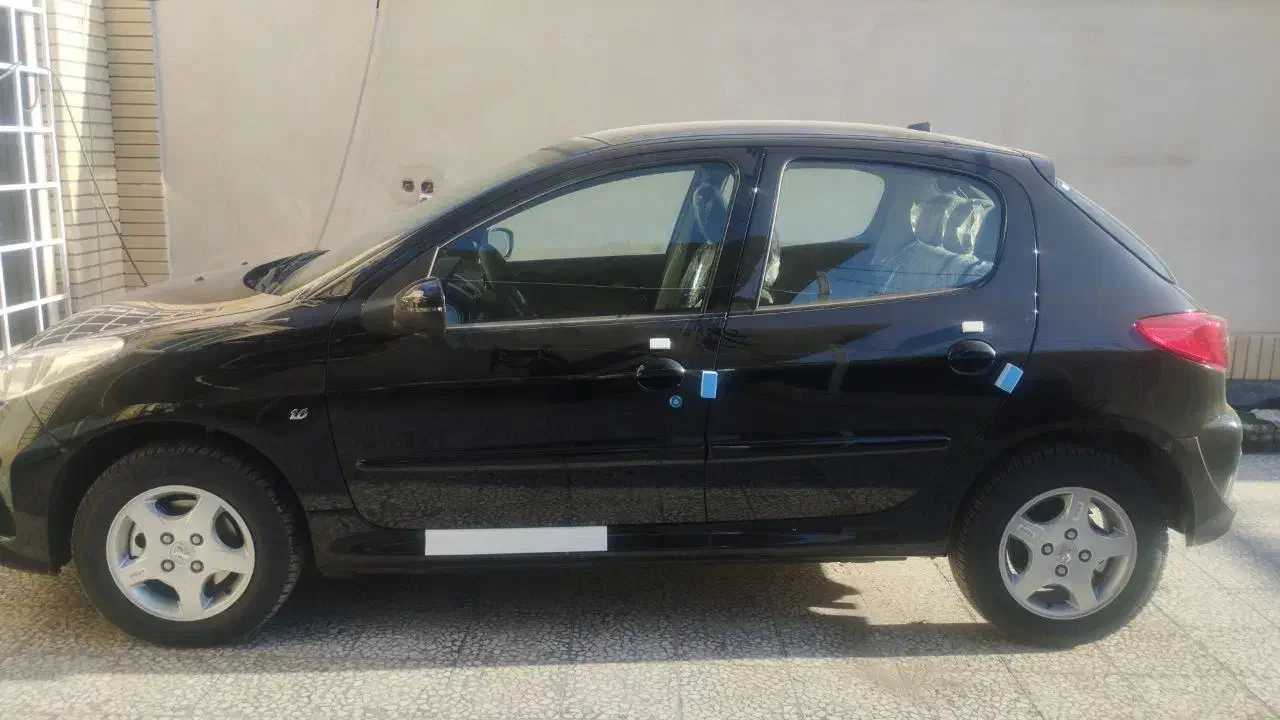 ۲۰۷ پانا موتور TU5P رنگ مشکی با رینگ|خودرو سواری و وانت|زاهدان, |دیوار