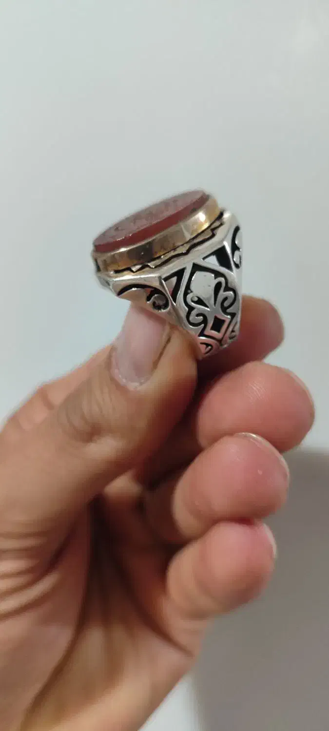 انگشتر نقره عقیق یمن خط|جواهرات|کهریزک, |دیوار