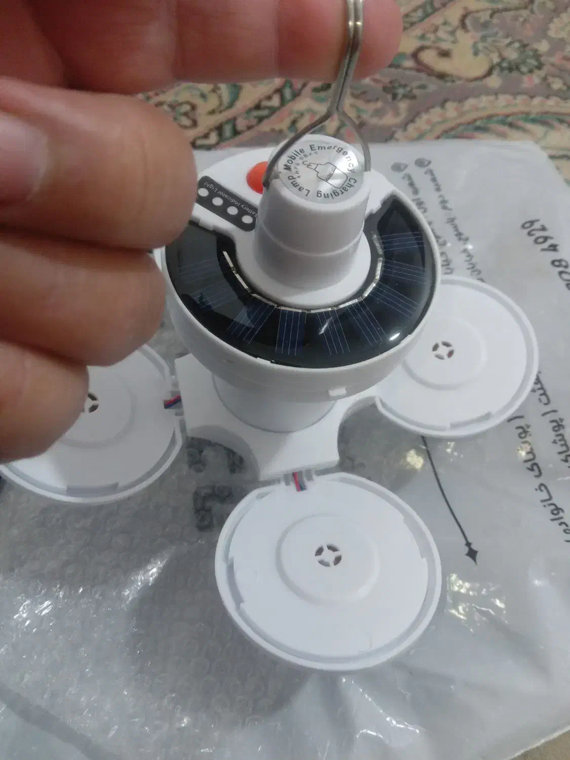 چراغ ۵پر  پنکه ای|لامپ و چراغ|دوگنبدان, |دیوار