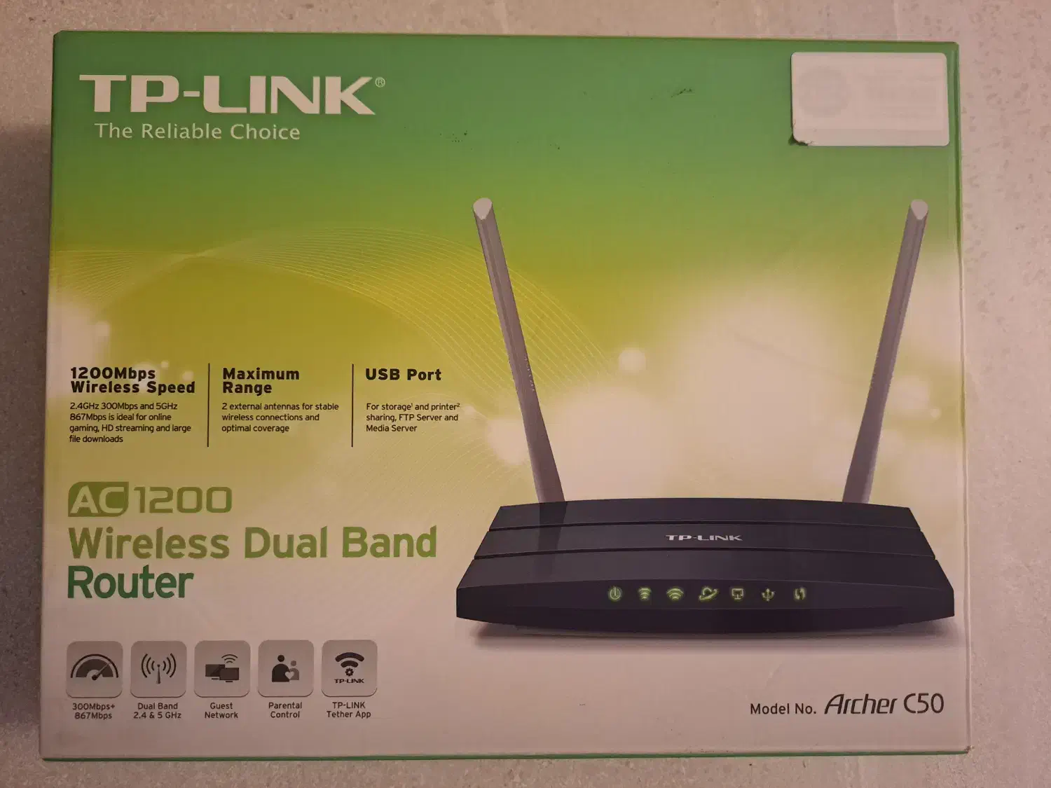 روتر تی پی لینک Tplink Archer C50|مودم و تجهیزات شبکه|تهران, سعادت‌آباد|دیوار