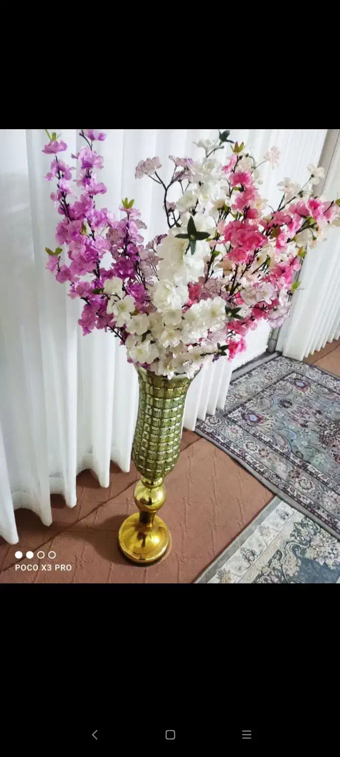 شاخه گل|گل مصنوعی|کاشان, کارگر|دیوار