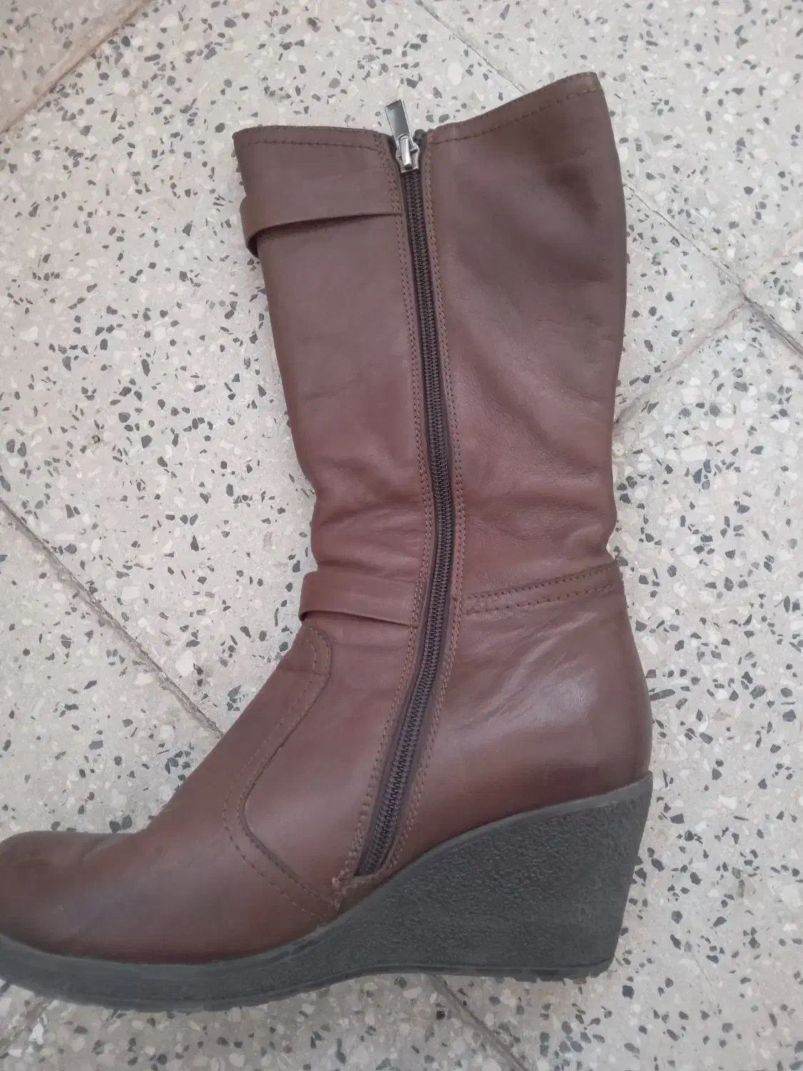 بوت  چرم زنانه سایز ۳۸|کیف، کفش، کمربند|رباطکریم, رباطکریم|دیوار