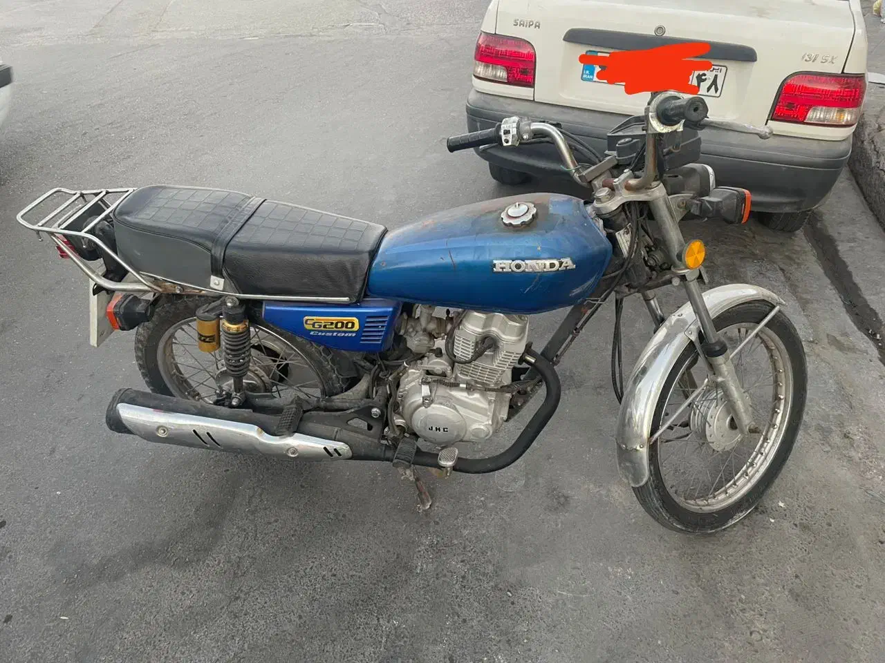 موتور ۲۰۰ سایلنت مدل ۹۵ پلاک ملی مدارک تکمیل|موتورسیکلت|بندر گناوه, |دیوار