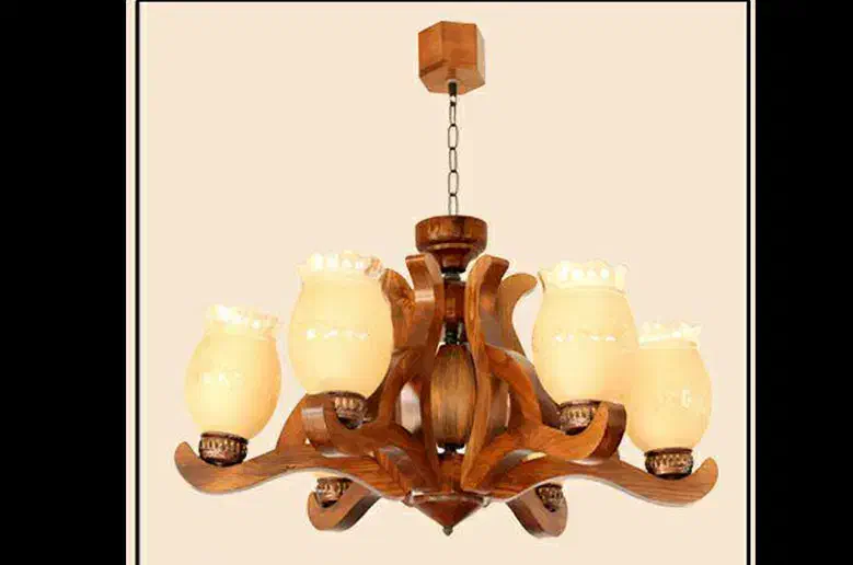 لوستر چوبی قیمت توافقی|لوستر و چراغ آویز|اراک, |دیوار