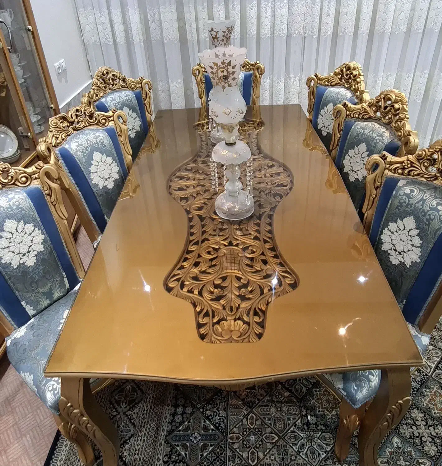 میز غذاخوری|میز و صندلی غذاخوری|مبارکه, |دیوار