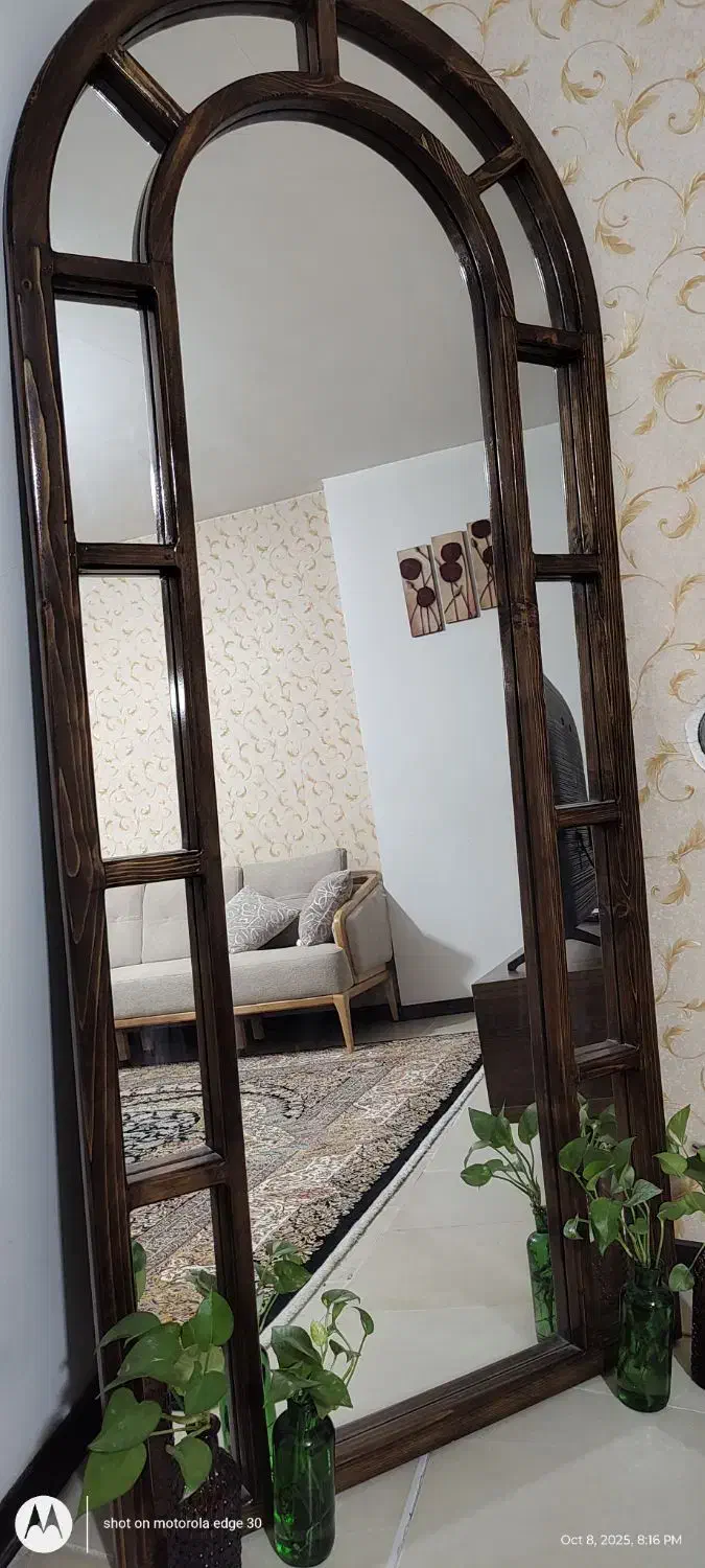 آیینه قدی چوبی سفارشی ساز|آینه|کرج, گلشهر|دیوار