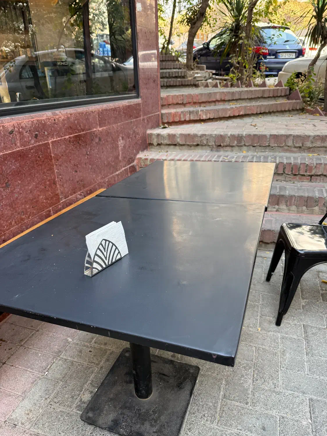 چهار عدد میز فلزی مناسب فضای باز|کافیشاپ و رستوران|تهران, سعادتآباد|دیوار