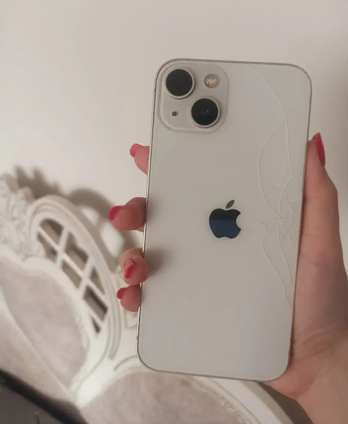 آیفون13 سفید بسیار تمیز|موبایل|شیراز, معالی‌آباد|دیوار