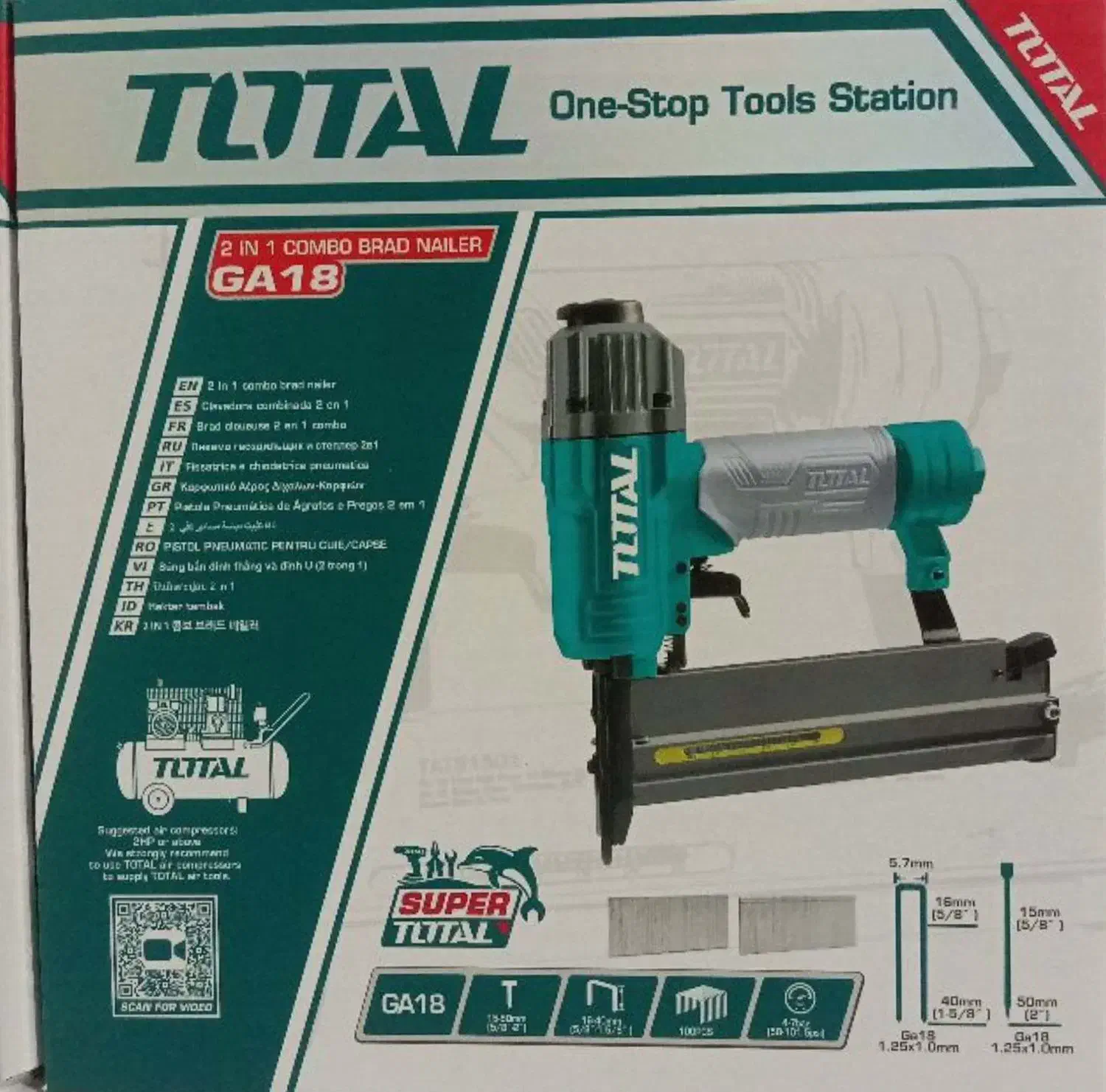 میخ و منگنه کوب بادی توتال مدل tat81501|ابزارآلات|شیراز, اصلاح‌نژاد|دیوار