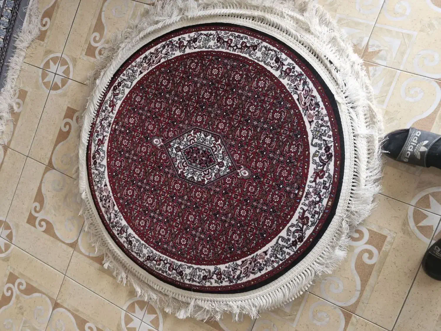 گرد ریز ماهی 1×1|فرش|زنجان, |دیوار